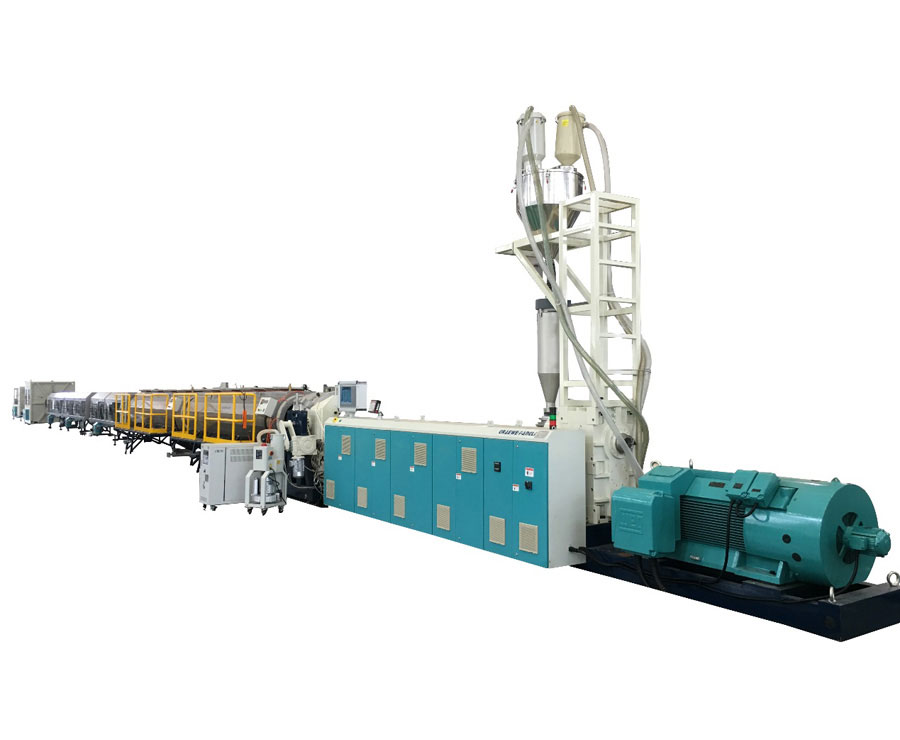 Extrusion Line of PE Pipe process flow